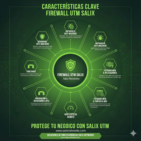Caracteristicas salix firewall utm