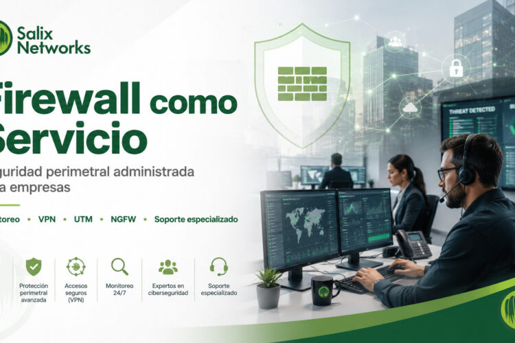 Firewall como Servicio para seguridad perimetral administrada, protección empresarial, VPN, UTM y NGFW.