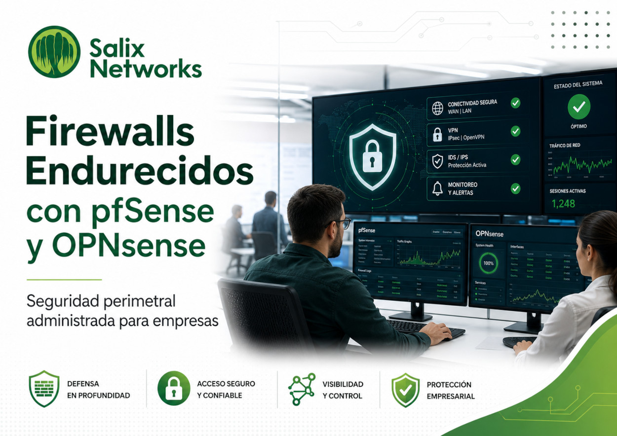 Firewalls endurecidos pfSense y OPNsense | Salix Networks