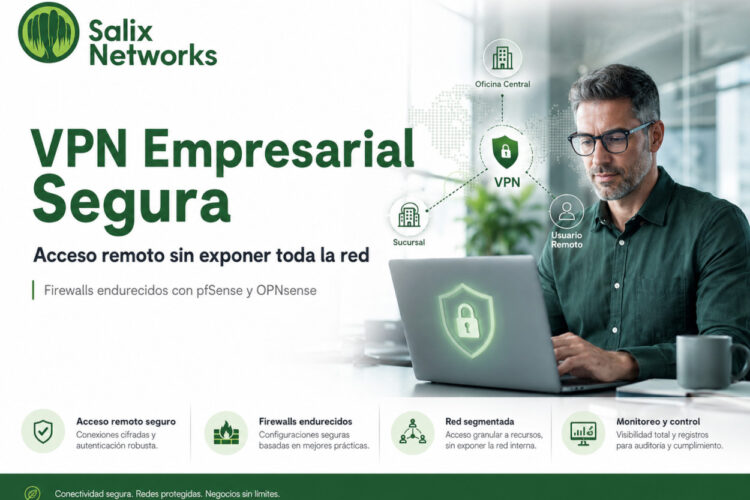 VPN segura empresarial salix lion